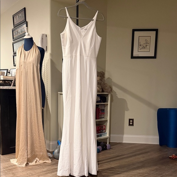 BHLDN Stella Sleeveless V-Neck Stretch Crepe Maxi Dress - NWOT - Picture 4 of 5